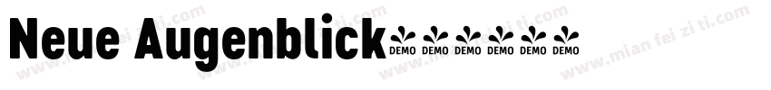 Neue Augenblick字体转换